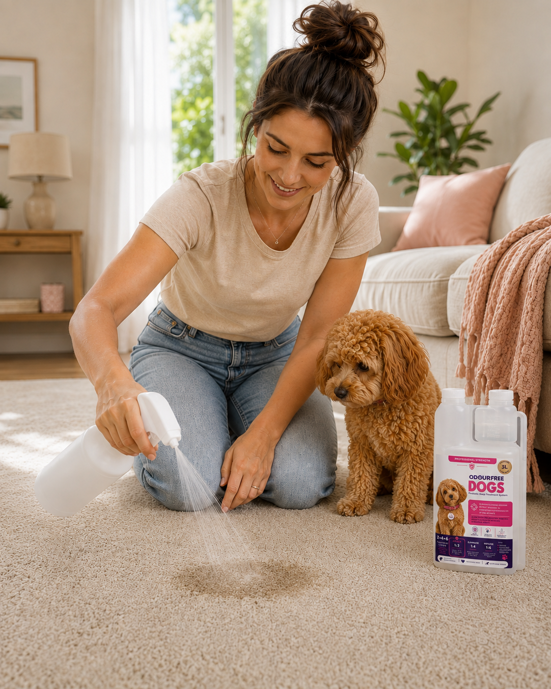 OdourFree DOGS  Probiotic Urine & Odour Remover (1L Concentrate)